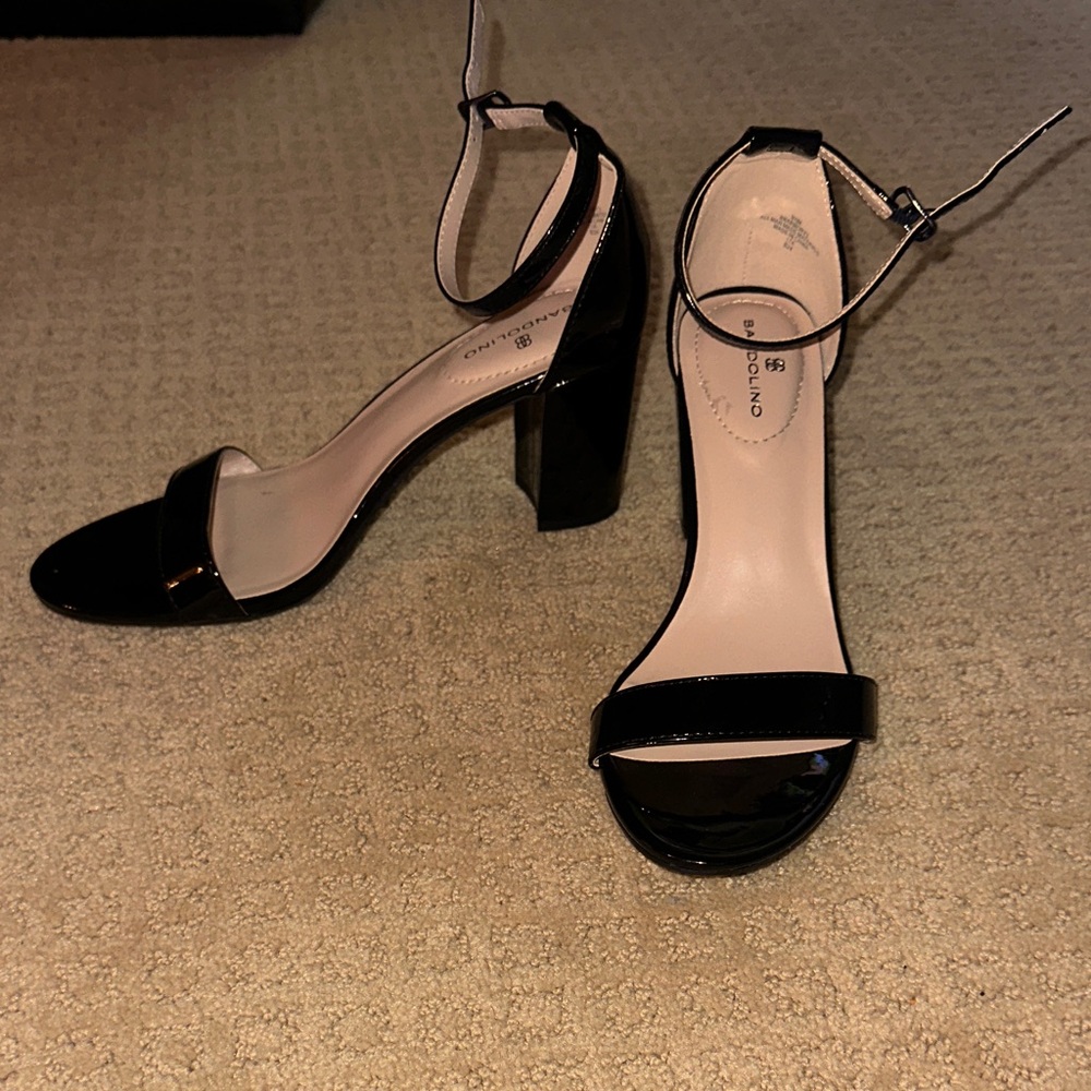 Brandolino Black Patent Leather Heels size 9.5